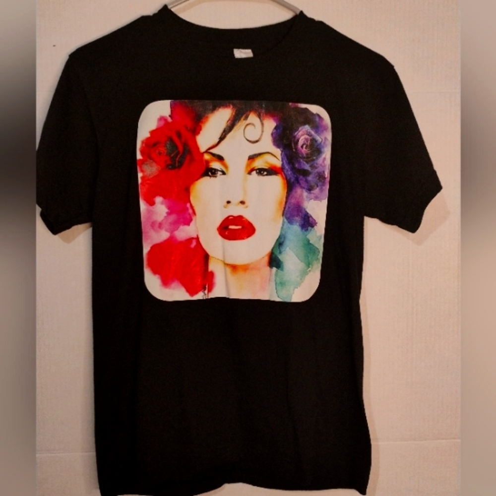 Pop Art Grunge Graphic T-shirt Women’s XS – Black Tee Y2K Streetwear